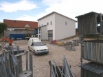 Neubau in eigener Sache: der Lagerplatz von Johann Elsner Bau